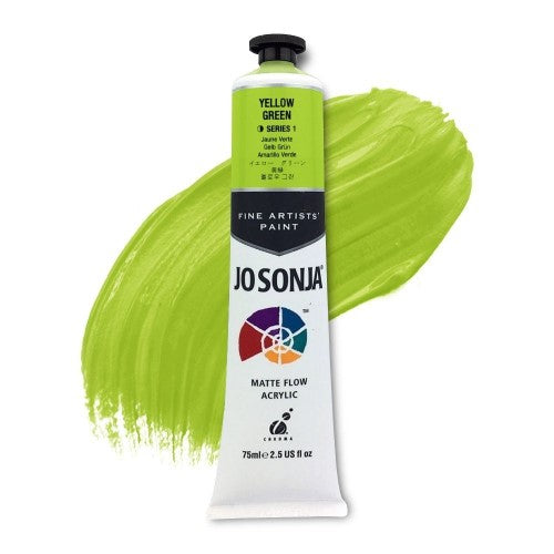 Acrylic Paint - Jo Sonja's 75ml Yellow Green