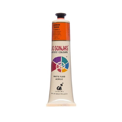 Acrylic Paint - Jo Sonja's 75ml Cadmium Orange