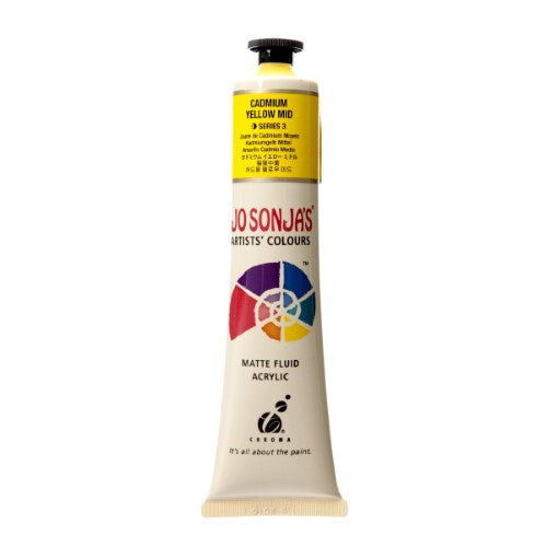 Acrylic Paint - Jo Sonja's 75ml Cadmium Yellow Mid