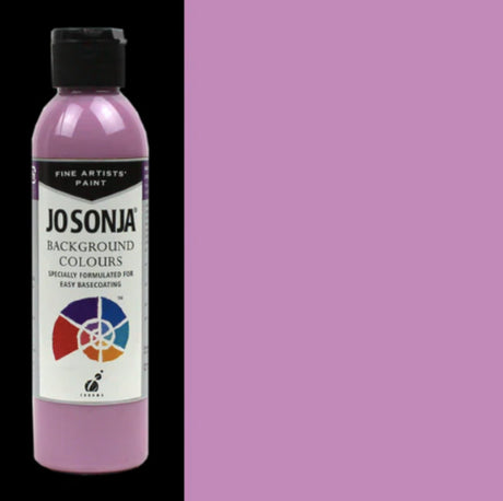 Jo Sonja's 250ml lilac acrylic paint offers vibrant color, easy application, and one-coat coverage for all surfaces.