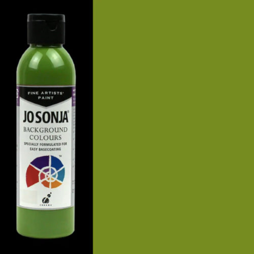 Jo Sonja's Shamrock Acrylic Paint in 250ml, featuring rich pigmentation for smooth application on various surfaces.