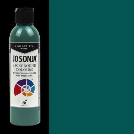 Jo Sonja's Potting Shed Acrylic Paint in Stillwater, 250ml, offers vibrant, water-based color for various surfaces and crafts.