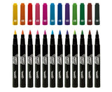 Vibrant Jovi Textile Pen set with 12 fabric markers, featuring a 4.8 mm brush tip for detailed or bold designs.