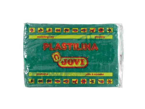 Dark green Jovi Plastalina 350gm non-toxic modeling material for kids, ideal for creative and engaging sculpting projects.