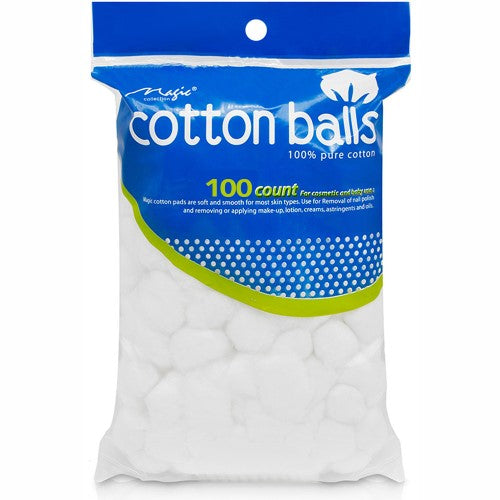 Cotton Balls White 100pc ( 6 Pack )