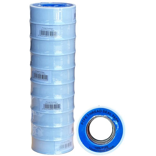 Plumbing Tape White 10m ( 10 Pack )
