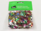 Craft - Spangles Assorted Shapes & Sizes 25gm