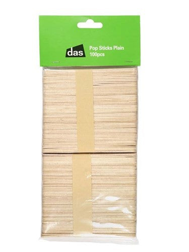 Craft - Popsticks Plain 100pc