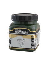 Matisse Structure Acrylic Paint in Australian Olive Green, 250ml, known for impasto quality and vibrant colors for artists.