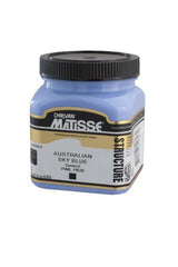 250ml tube of Matisse Structure Acrylic Paint in Aust Sky Blue S2, vibrant color for artists and hobbyists.