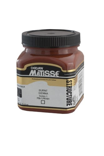 Acrylic Paint - Matisse Str 250ml Burnt Sienna S1