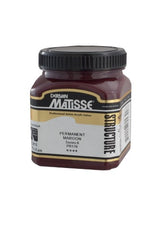 Matisse Structure Acrylic Paint in Permanent Maroon S6, 250ml, ideal for textured artwork and vibrant, long-lasting colors.