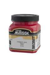 Vibrant Matisse Structure Acrylic Paint in Primary Red, ideal for rich textures and archival quality artwork.