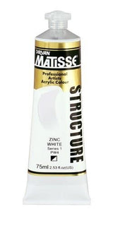 Matisse Structure Artist AcrylicMATISSE STR 75ML ZINC WHITE S1