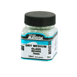 Matisse Dry Med 40ml Glass Beads enhance artwork with light-reflecting texture for canvas and mixed media projects.