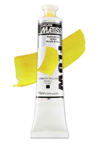 Acrylic Paint - Matisse Flow 75ml Bismuth Yellow S5