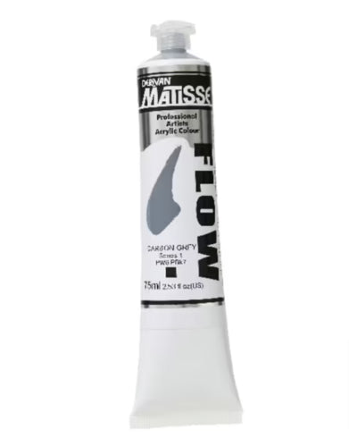 Acrylic Paint - Matisse Flow 75ml Carbon Grey S1