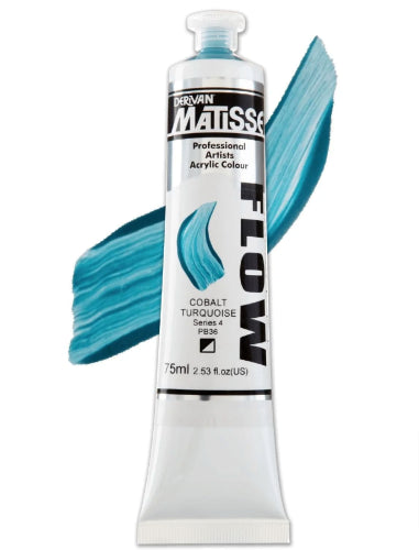 Acrylic Paint - Matisse Flow 75ml Cobalt Turquoise S4