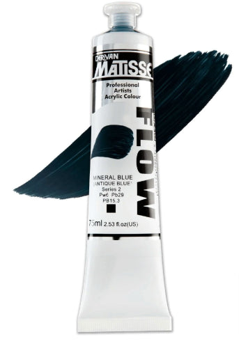 Acrylic Paint - Matisse Flow 75ml Mineral Blue S2