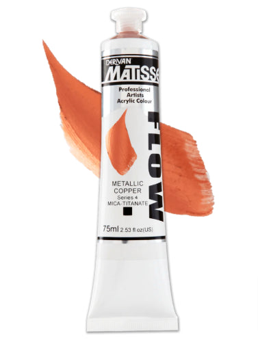 Acrylic Paint - Matisse Flow 75ml Metallic Copper S4