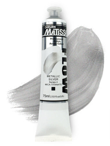 Acrylic Paint - Matisse Flow 75ml Metallic Silver S4