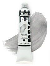 Acrylic Paint - Matisse Flow 75ml Metallic Silver S4