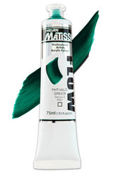 Acrylic Paint - Matisse Flow 75ml Phthalo Green S2