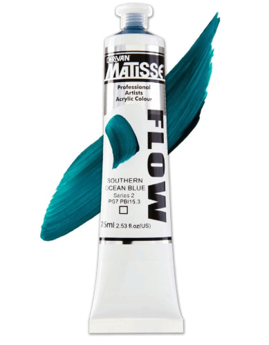 Acrylic Paint - Matisse Flow 75ml South Ocean Blue S2