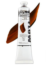 Acrylic Paint - Matisse Flow 75ml Trans Venetian Red S3