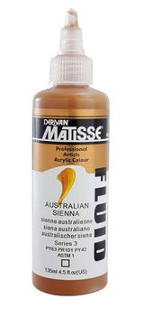 Acrylic Paint - Matisse Fluid 135ml Australian Sienna