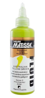 Acrylic Paint - Matisse Fluid 135ml Australian Yellow Gr