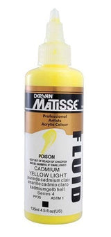 Acrylic Paint - Matisse Fluid 135ml Cadmium Yellow Light