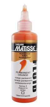 Acrylic Paint - Matisse Fluid 135ml Permanent Orange