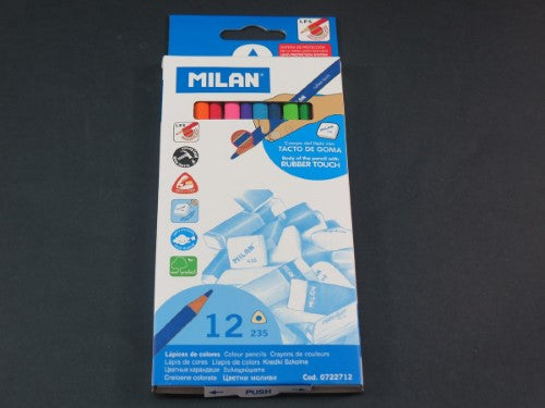 Milan Triangular Colour Pencils 12s