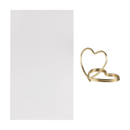 Elegant champagne gold place card holders, perfect for upscale events, measuring 2cm x 2cm, pack of 6 with textured cards.