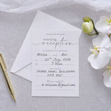 Modern Luxe Wedding Reception Invitations - Pack of 10