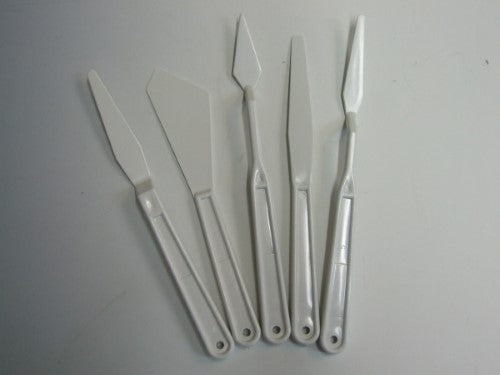 Plastic Palette Knife Set 5 Pce