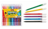 Set of 12 Dong-A Toru Nondry Sign Pens with vibrant colors and innovative nondry technology for precise artistic expression.