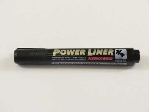 Mungyo Permanent Marker Black with fine tip for bold, vibrant, and waterproof writing on various surfaces.