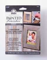 Plaid Painted Finishes Barnwood kit for creating rustic, vintage decor on various surfaces with effortless application.