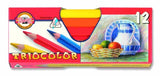 3152/12s Tricolour Triangular Pencils