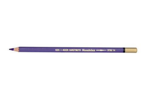 Mondeluz Aquarelle Pencil in Blue Violet, vibrant and water-soluble for stunning watercolor effects and versatile artistic applications.