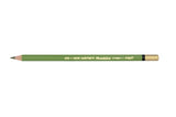 Dark Olive Green Mondeluz Aquarelle Pencil, water-soluble for vibrant color and blending in art projects.