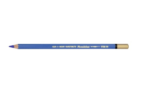 Mondeluz Aquarelle Pencil in Cobalt Dark, featuring rich pigment for vibrant watercolour effects and mixed media versatility.