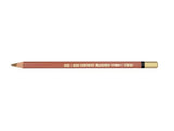 Mondeluz Aquarelle Pencil in Burnt Ochre, soft lead, water-soluble, ideal for vibrant artwork and blending effects.