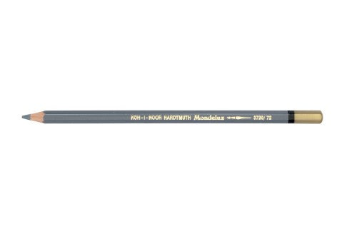 Slate Grey Mondeluz Aquarelle Pencil, perfect for versatile watercolour effects and comfortable grip for artists.