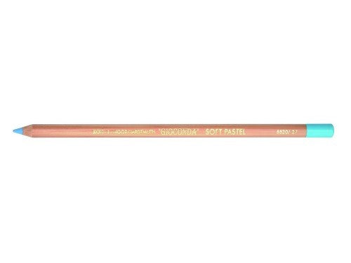 Soft Pastel Chalk Pencil in Ice Blue, smooth texture for vibrant art, ideal for landscapes and portraits.