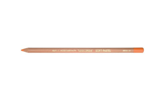 Soft Pastel Chalk Pencil in Dark Orange, 4.2mm lead for vibrant, precise artwork on various surfaces.