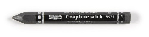 8971 Hex. Graphite Stick HB 10mm, perfect for detailed sketches and shading with a hexagonal grip for control.