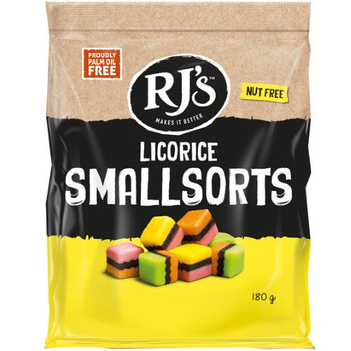 RJ's Licorice Smallsorts 180g ( 12 Pack )